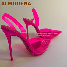 Load image into Gallery viewer, Fuschia Party Pumps