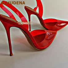 Load image into Gallery viewer, Red High Heels Stiletto Shoes Job