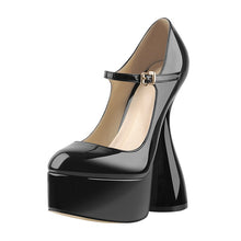 Load image into Gallery viewer, Chunky Heel Mary Jane Pumps