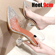 Load image into Gallery viewer, transparent heel 9cm
