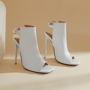 White high heels for women
